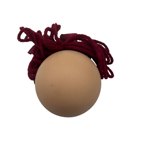 Hand-Painted Raggedy Ann & Andy-Inspired Ornament Set With Yarn Hair - Picture 3 of 7